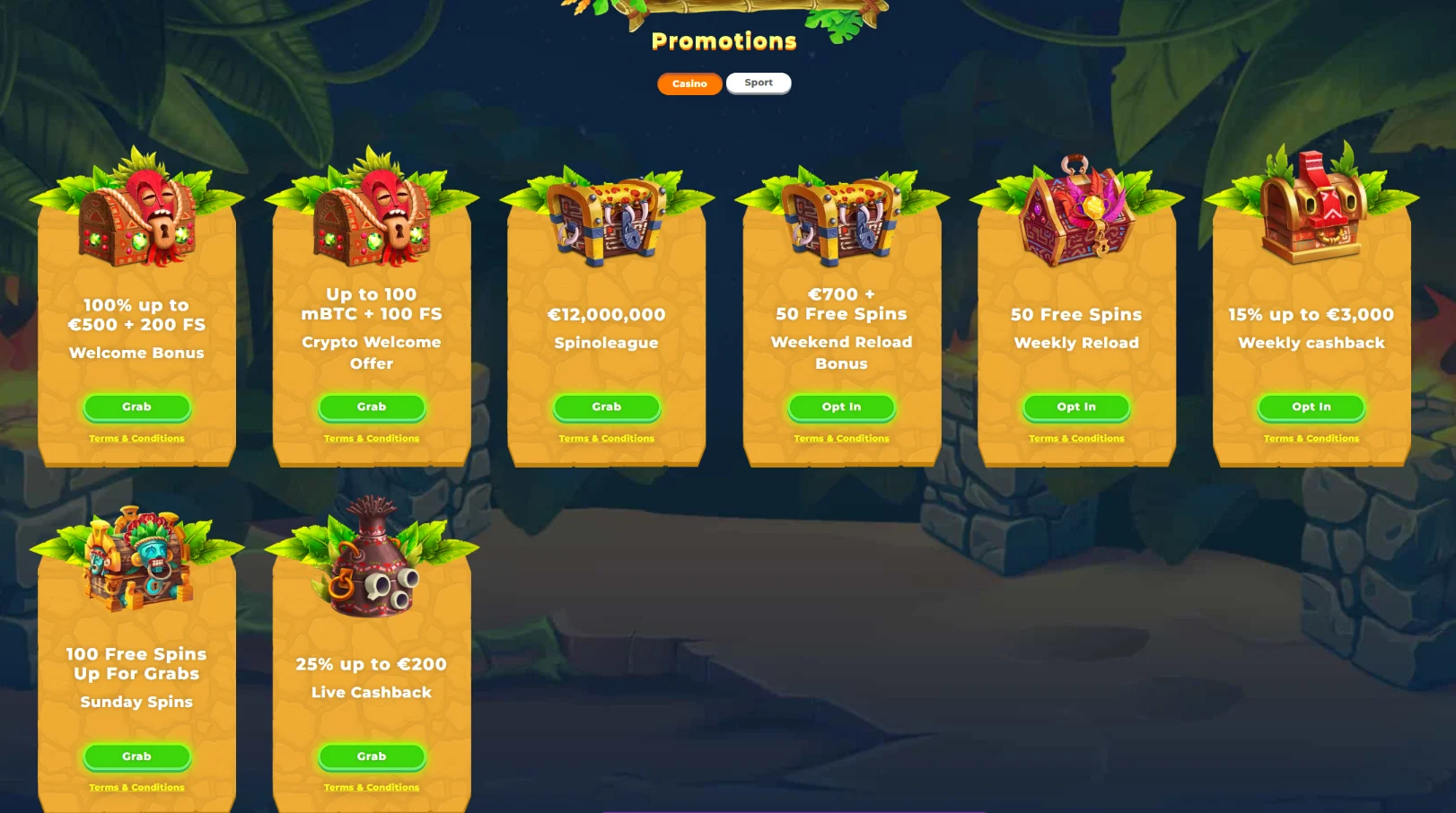 Wazamba Casino Screen